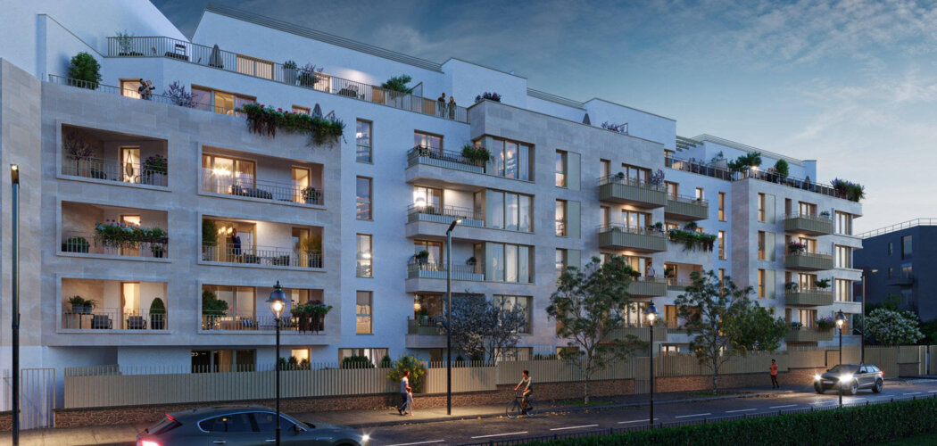 Programme immobilier neuf Square 160 - Aubervilliers à 300 m du métro 12 appartements lumineux avec extérieur (93300) - Référence : 17120