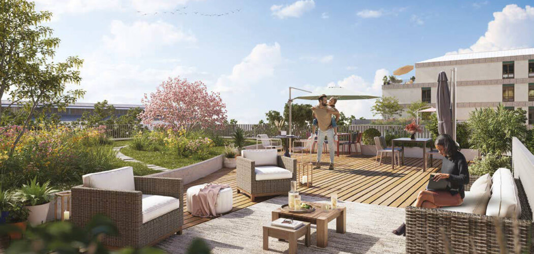 Programme immobilier neuf PASSERELLE DU CHEMIN VERT - Aubervilliers à deux pas du métro ligne 12 et future ligne 15 (93300) - Référence : 16269