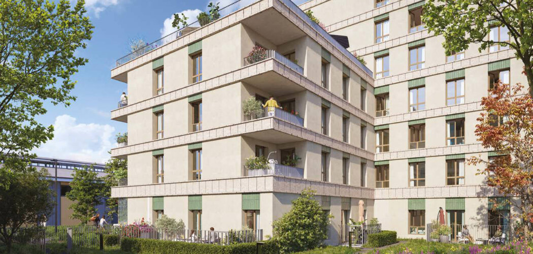 Programme immobilier neuf PASSERELLE DU CHEMIN VERT - Aubervilliers à deux pas du métro ligne 12 et future ligne 15 (93300) - Référence : 16269