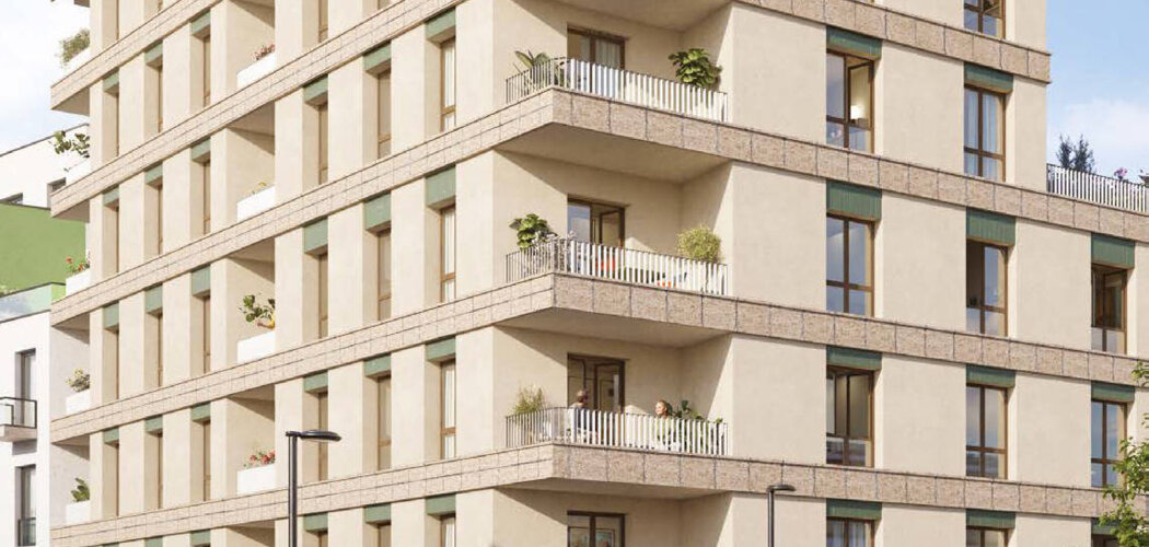 Programme immobilier neuf PASSERELLE DU CHEMIN VERT - Aubervilliers à deux pas du métro ligne 12 et future ligne 15 (93300) - Référence : 16269