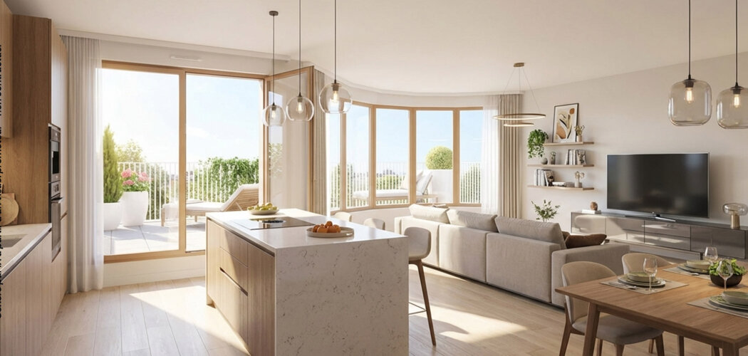 Programme immobilier neuf Icone (93) - Aubervilliers cadre de vie connecté proche métros M7 et M12 (93300) - Référence : 17010