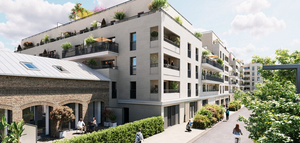 Programme immobilier neuf COUR PIVERT - Aubervilliers logements avec extérieur près de Fort d’Aubervilliers (93300) - Référence : 18115