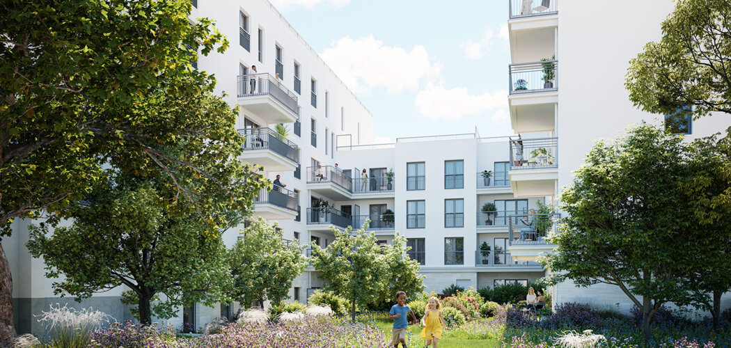 Programme immobilier neuf COUR PIVERT - Aubervilliers logements avec extérieur près de Fort d’Aubervilliers (93300) - Référence : 18115