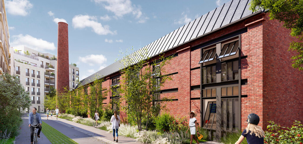 Programme immobilier neuf LES ATELIERS 63 - Aubervilliers : logements neufs écoresponsables dans une ancienne manufacture (93300) - Référence : 14859