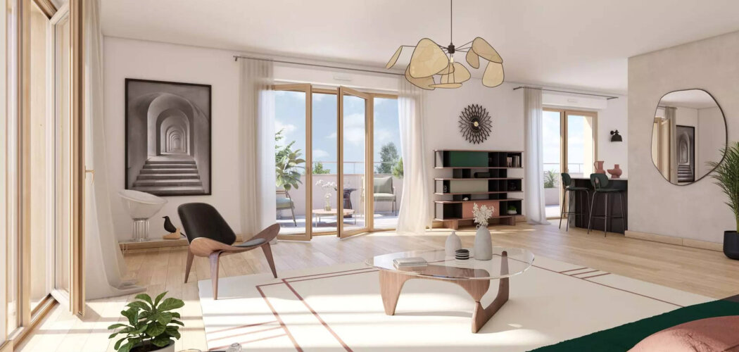 Programme immobilier neuf LES TERRASSES CLAUDEL - LES TERRASSES CLAUDEL - TR1 Collectifs Libre -  Aubervilliers : logements neufs sécurisés et verdoyants proche des transports (93300) - Référence : 15400