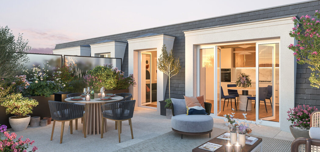 Programme immobilier neuf Clos Des Bleuets - Beauchamp cadre résidentiel proche gare appartements avec extérieur (95250) - Référence : 17202