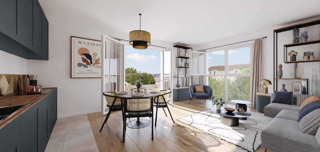 Programme immobilier neuf L'Ecrin de Pasteur - Beauchamp : logements neufs du studio au T4 proche de Paris et de la gare (95250) - Référence : 15842