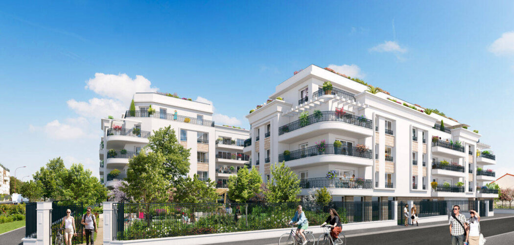 Programme immobilier neuf Square Art Déco - Bezons : Résidence T2–T4 avec cadre résidentiel et confort optimisé proche des transports (95870) - Référence : 17171