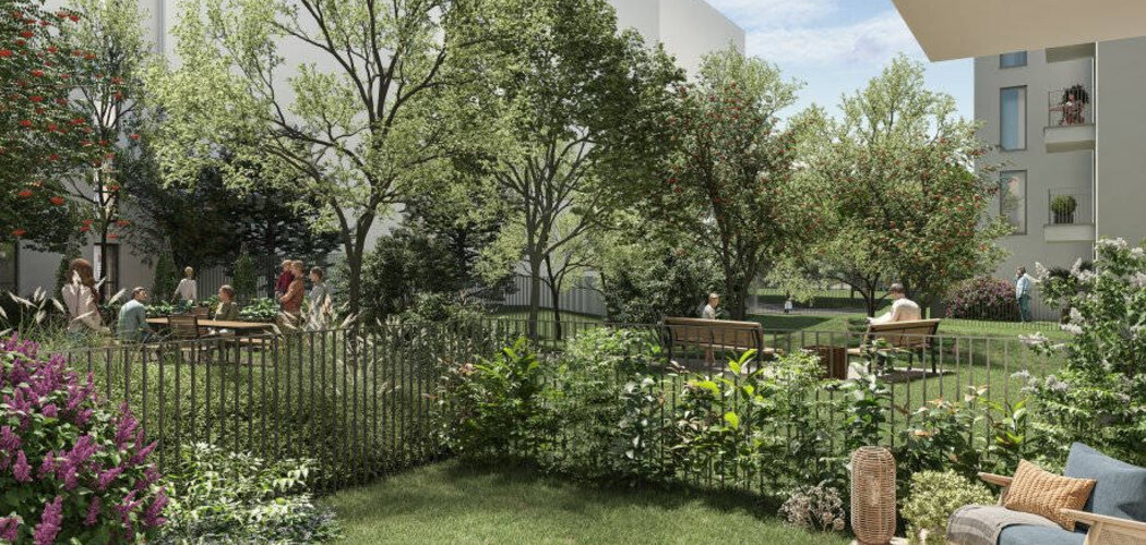 Programme immobilier neuf FLORESSENCE - Bobigny à 300 m du tram T1 cadre urbain avec espaces verts (93000) - Référence : 17101