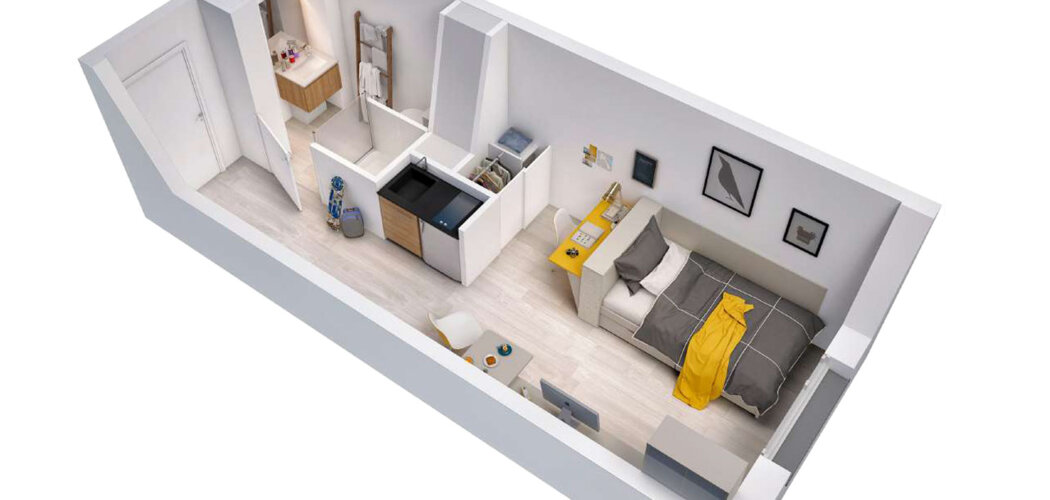 Programme immobilier neuf SWEETLY BRY SUR MARNE - Bry-sur-Marne investissement étudiant proche INA et RER A (94360) - Référence : 16746