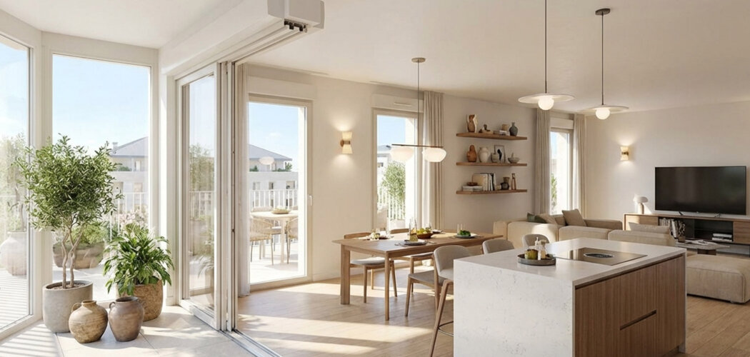 Programme immobilier neuf VILLA FARNESE - Bussy-Saint-Georges cadre moderne proche Paris RER A (77600) - Référence : 17056