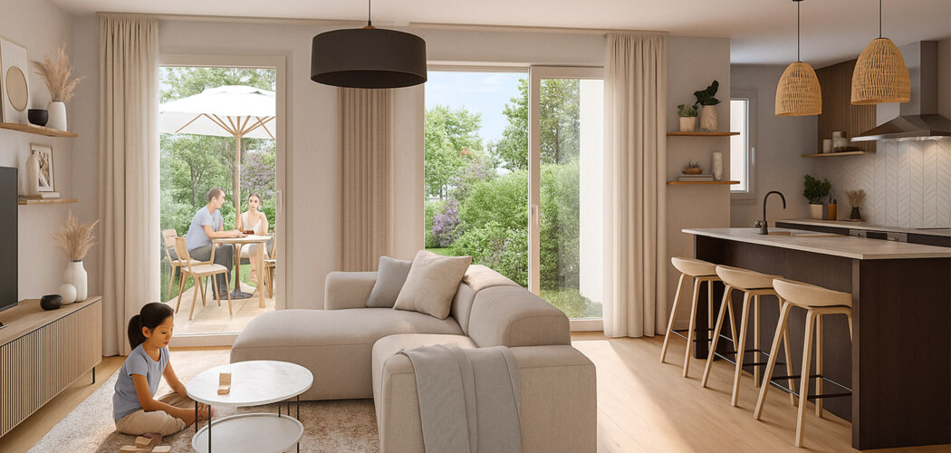 Programme immobilier neuf LE HAMEAU DU LAC - Cergy quartier du Ponceau à proximité de Paris (95000) - Référence : 16763