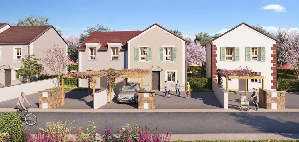 Programme immobilier neuf LES MAISONS DU COTEAU - Champlan maisons avec jardin proche gare et commodités (91160) - Référence : 14076