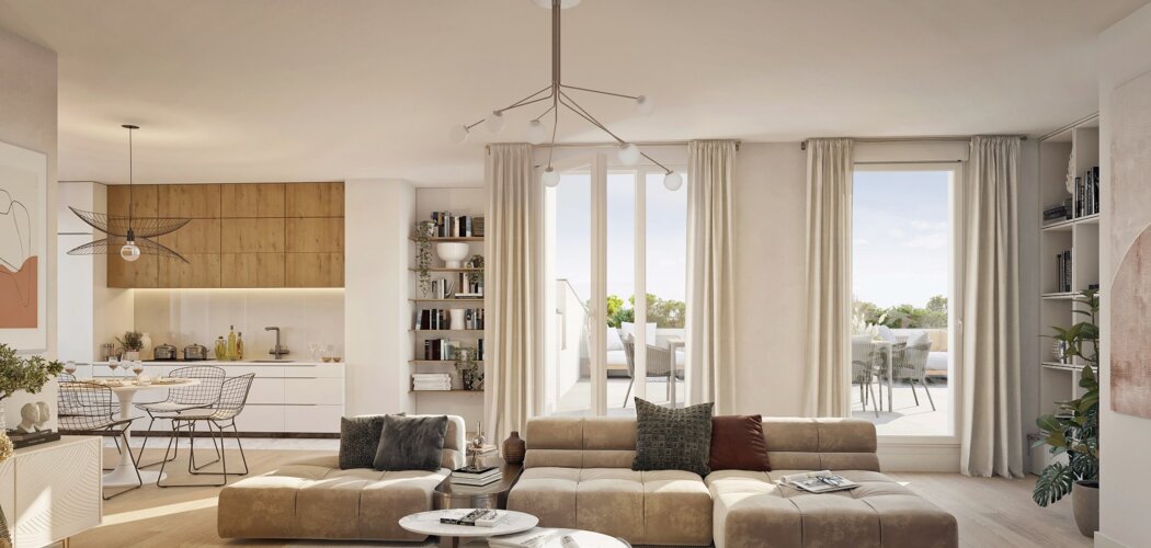 Programme immobilier neuf Coeur Chaville - Chaville : logements neufs sécurisés et verdoyants proche des transports (92370) - Référence : 15501