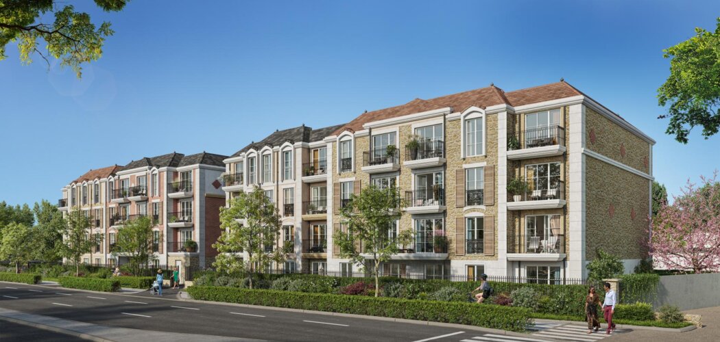 Programme immobilier neuf Le Clos Chantereine - Chelles : logements neufs proches du centre commercial Terre-Ciel, confort et espaces extérieurs (77500) - Référence : 15683