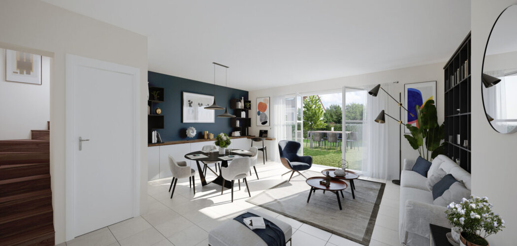 Programme immobilier neuf Les Demeures des Coteaux - Chennevières-sur-Marne : Résidence T4–T5 avec cadre verdoyant et confort optimisé proche des commodités (94430) - Référence : 14383