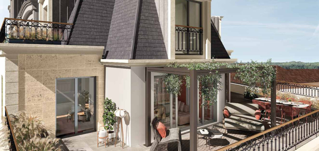 Programme immobilier neuf LES TERRASSES MANSART - Clamart à 500 m du tram T6 appartements avec terrasses et vues dégagées (92140) - Référence : 17119