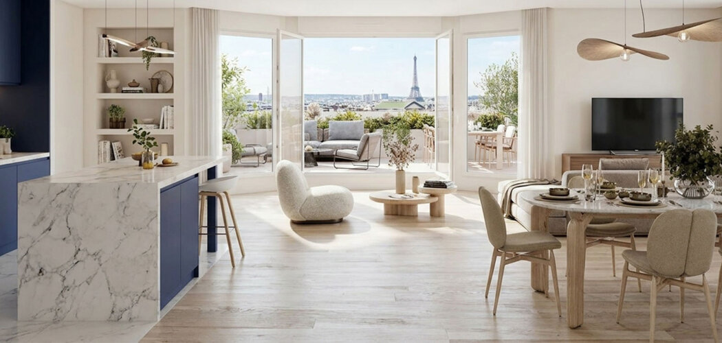 Programme immobilier neuf LE 107 - Clichy appartements neufs près métro 14 et RER C (92110) - Référence : 17316