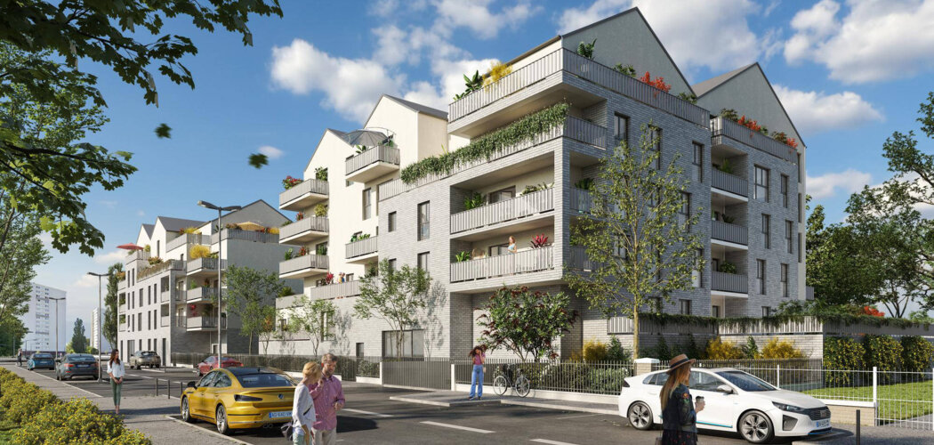 Programme immobilier neuf Coeur Gaïa - Clichy-sous-Bois appartements neufs dans quartier vivant (93390) - Référence : 17297