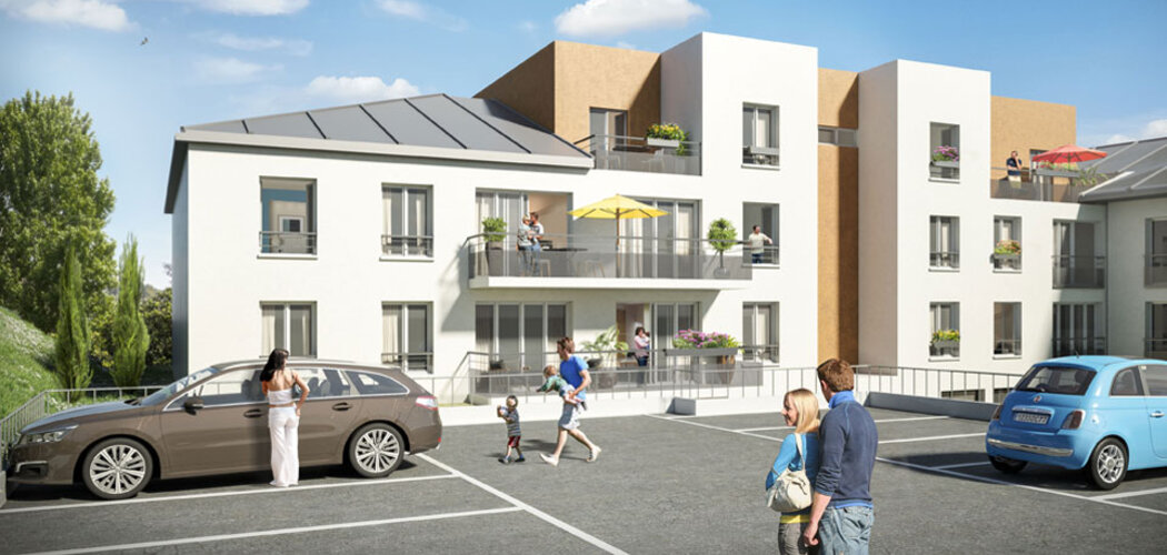 Programme immobilier neuf LES VILLAS VERDE - Crécy-la-Chapelle : Résidence T3 avec isolation RT2012 et accès sécurisé près des canaux (77580) - Référence : 712
