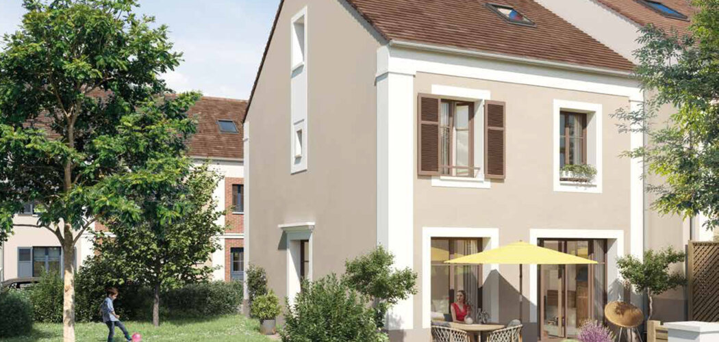 Programme immobilier neuf ESPRIT VILLAGE - Crespières campagne proche ligne de bus ralliant le Transilien N (78121) - Référence : 12531