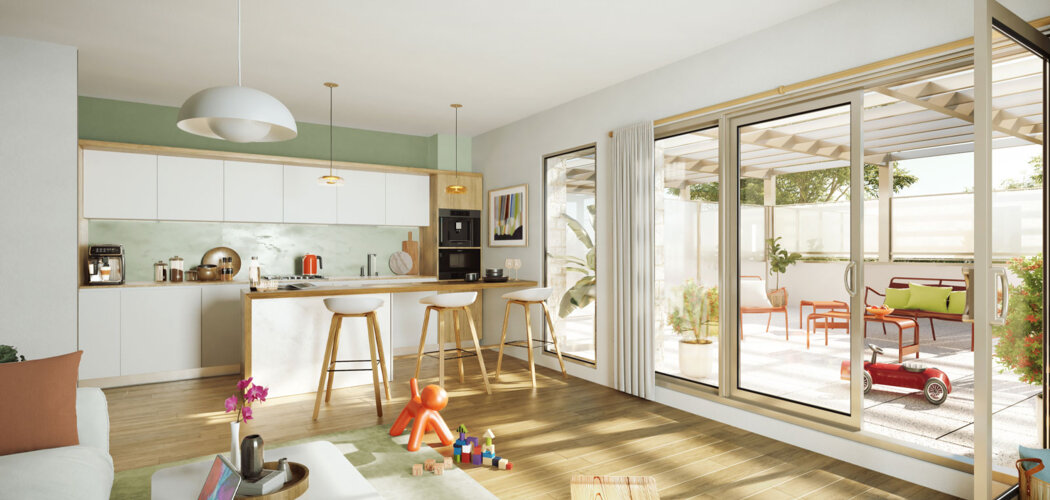 Programme immobilier neuf Le 49 Cauchoix -  Deuil-La-Barre : logements neufs sécurisés et verdoyants proche des commodités (95170) - Référence : 15418