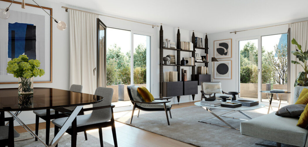 Programme immobilier neuf Le Domaine du Roi - Dourdan : logements neufs sécurisés et verdoyants proche des commodités (91410) - Référence : 15073