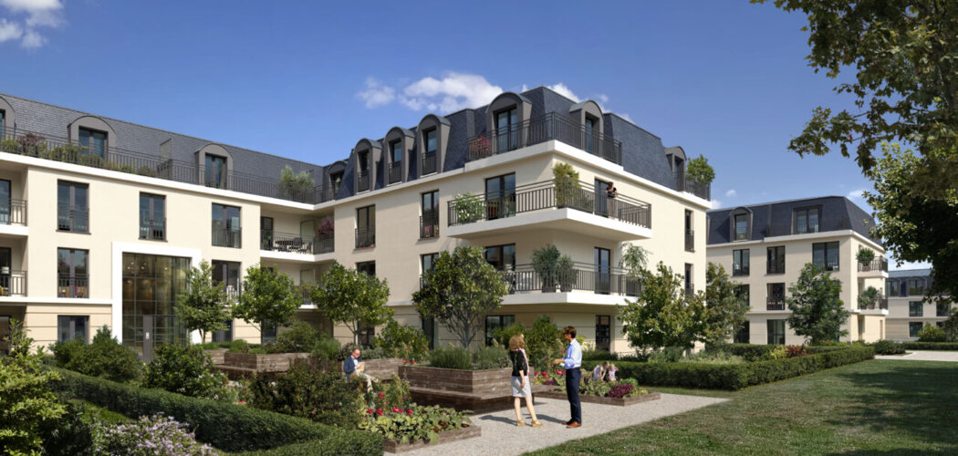 Programme immobilier neuf Le Domaine du Roi - Dourdan : logements neufs sécurisés et verdoyants proche des commodités (91410) - Référence : 15073