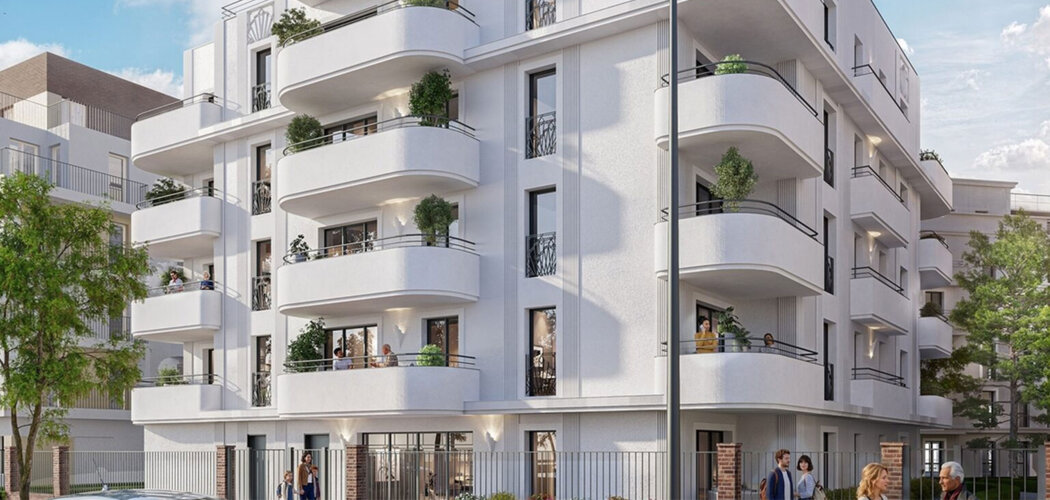 Programme immobilier neuf DOMAINE GRIMAU - Drancy extérieurs privatifs près tramway T1 métro 7 (93700) - Référence : 17272
