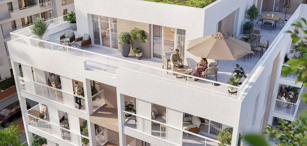 Programme immobilier neuf DOMAINE GRIMAU - Drancy extérieurs privatifs près tramway T1 métro 7 (93700) - Référence : 17272
