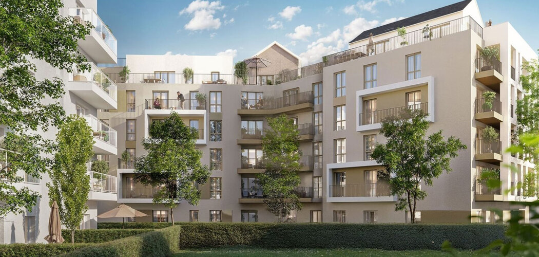 Programme immobilier neuf DOMAINE GRIMAU - Drancy extérieurs privatifs près tramway T1 métro 7 (93700) - Référence : 17272