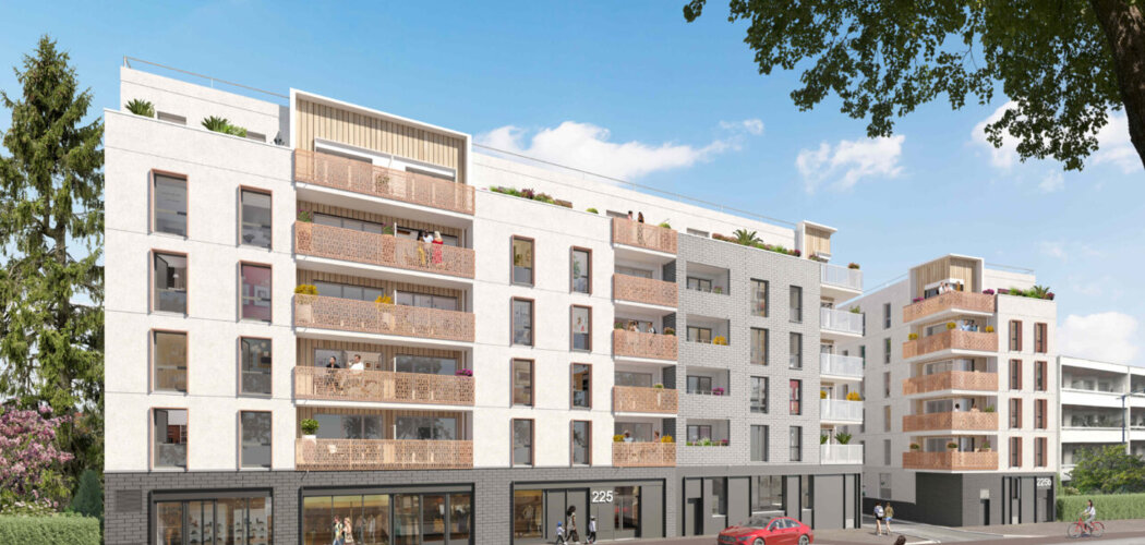 Programme immobilier neuf Le 225 - Drancy : logements neufs sécurisés et lumineux proche de la gare RER B (93700) - Référence : 14955