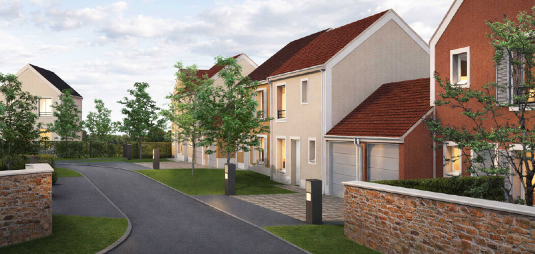 Programme immobilier neuf DOMAINE DES FAUVETTES - Étampes cadre résidentiel proche nature maisons avec jardin (91150) - Référence : 17204