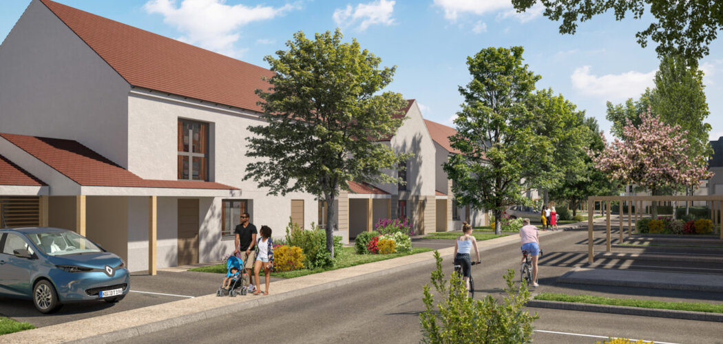 Programme immobilier neuf Le Domaine du Bois de la Garenne - Évry : logements neufs près de la forêt communale, confort RE2020 et espaces extérieurs (91000) - Référence : 15673