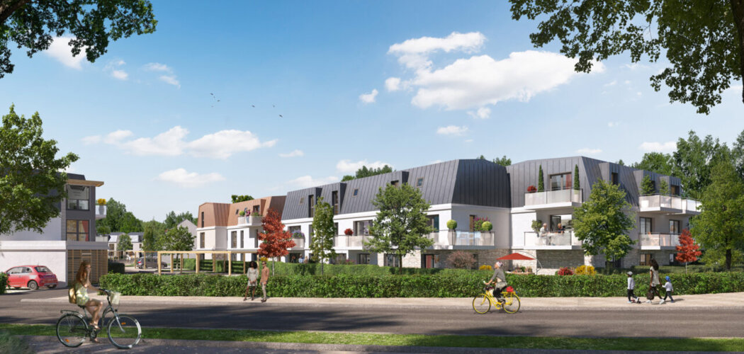 Programme immobilier neuf Le Domaine du Bois de la Garenne - Évry : logements neufs près de la forêt communale, confort RE2020 et espaces extérieurs (91000) - Référence : 15673