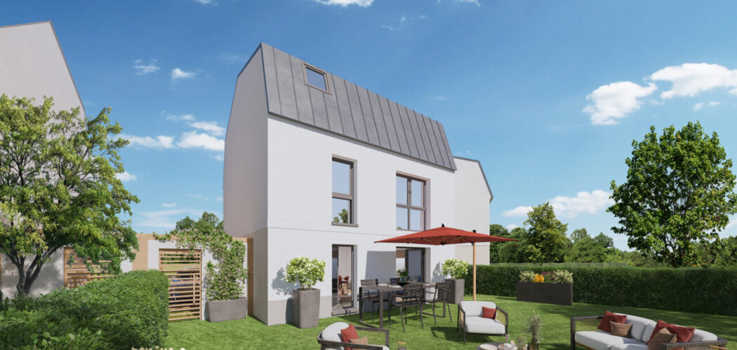 Programme immobilier neuf Le Domaine du Bois de la Garenne - Évry : logements neufs près de la forêt communale, confort RE2020 et espaces extérieurs (91000) - Référence : 15673