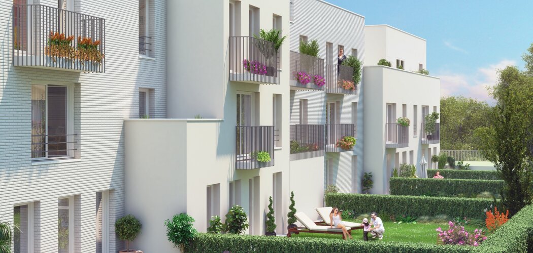 Programme immobilier neuf LE CLOS  DES GENETS - Fleury-Mérogis : Résidence T1–T3 avec espaces extérieurs et isolation performante dans un quartier verdoyant (91700) - Référence : 1184
