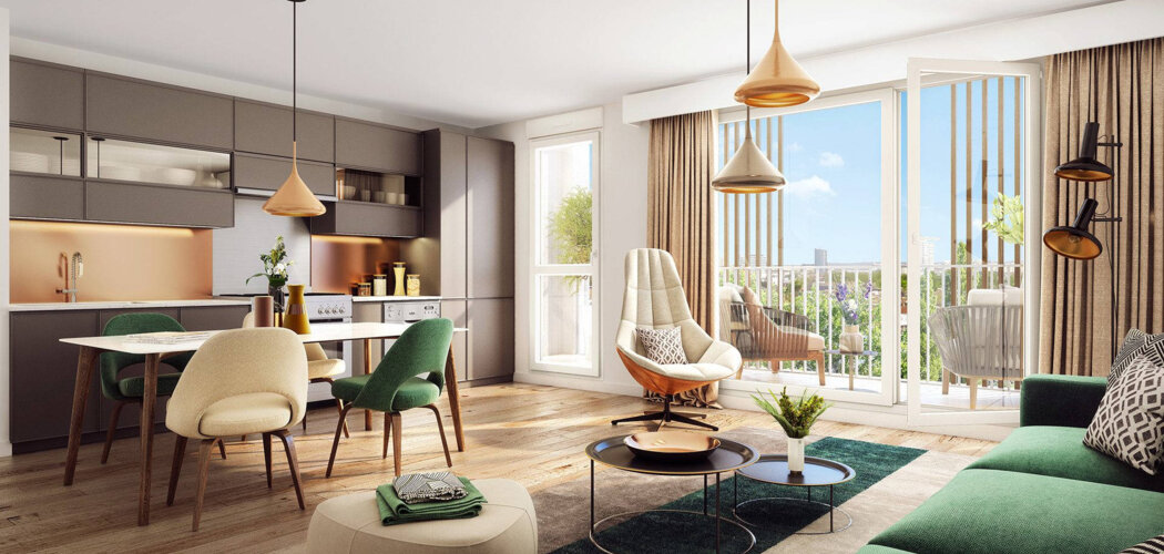 Programme immobilier neuf GREEN AVENUE - Garges-lès-Gonesse : Résidence T1–T4 avec cadre moderne et confort optimisé proche des transports (95140) - Référence : 4789