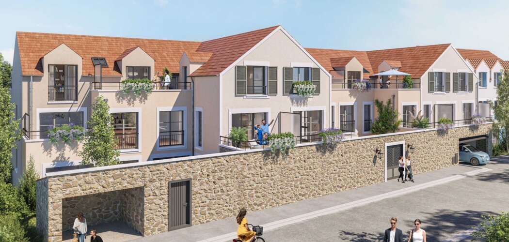 Programme immobilier neuf Coeur de ville - Le Clos de L'Yvette - Gif-sur-Yvette : logements neufs sécurisés et verdoyants proche des transports (91190) - Référence : 15433