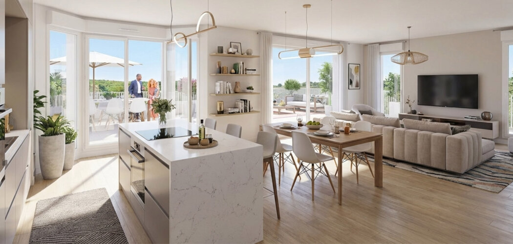 Programme immobilier neuf Les Terrasses de l’Hautil - Jouy-le-Moutier appartements avec extérieur proche RER A (95280) - Référence : 16135
