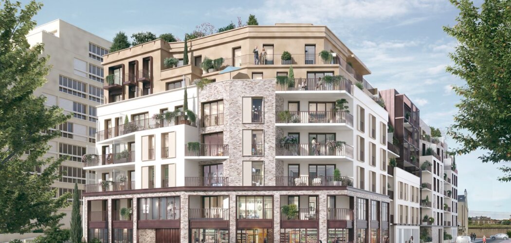 Programme immobilier neuf Renaissance - Juvisy-sur-Orge : résidence neuve en centre-ville, rooftops et normes RE2020 (91260) - Référence : 15631
