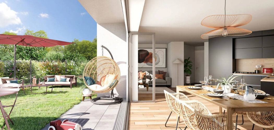 Programme immobilier neuf Les Jardins de l'Haÿ - TR1 LIBRE - L'Hay-les-Roses : logements neufs sécurisés et verdoyants proche des transports (94240) - Référence : 15024
