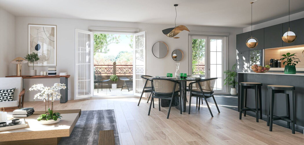 Programme immobilier neuf QUARTIER DE LA ROSERAIE - L'Hay-les-Roses : Résidence studio–T5 avec cadre élégant et confort optimisé proche des espaces verts (94240) - Référence : 14306