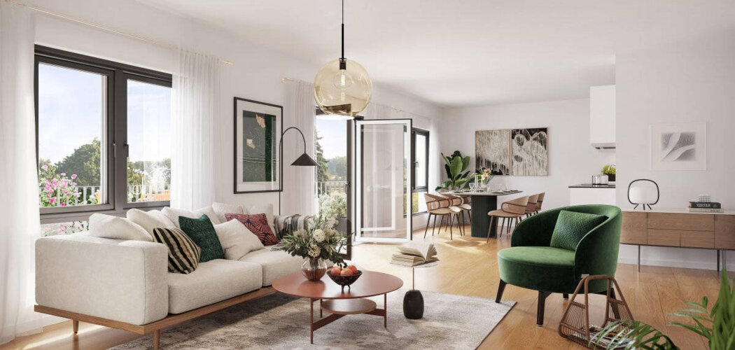 Programme immobilier neuf NOVA GREEN - La Courneuve : logements neufs sécurisés et verdoyants proche des transports (93120) - Référence : 15070
