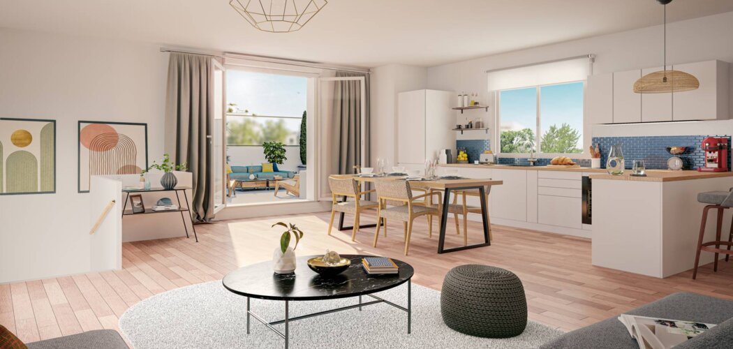 Programme immobilier neuf L'Écrin Montfort - La Courneuve près du tramway T1 et métro 7 (93120) - Référence : 17007