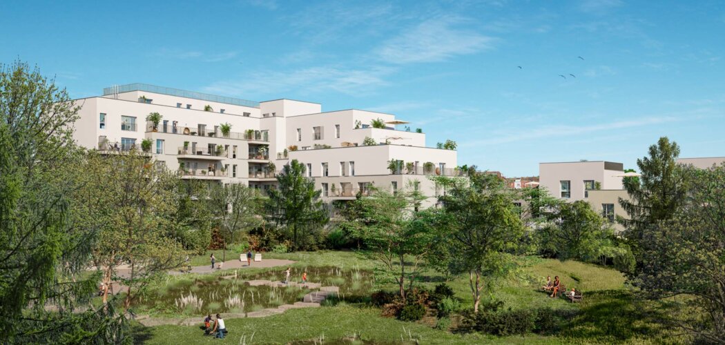Programme immobilier neuf L'Écrin Montfort - La Courneuve près du tramway T1 et métro 7 (93120) - Référence : 17007