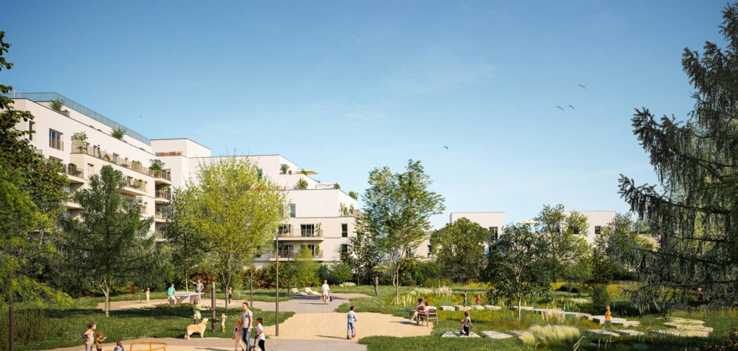 Programme immobilier neuf L'Écrin Montfort - La Courneuve près du tramway T1 et métro 7 (93120) - Référence : 17007
