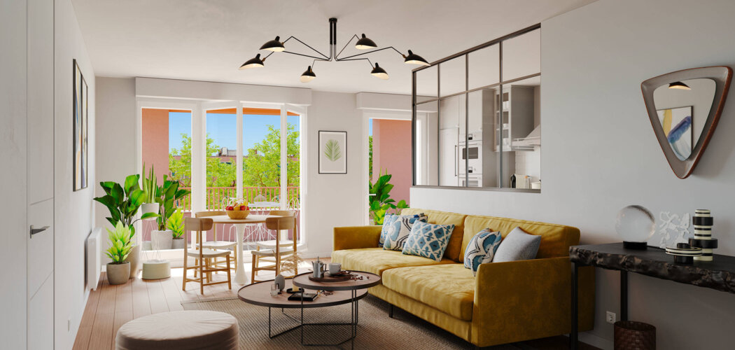 Programme immobilier neuf LA FABRIQUE DES CULTURES - RUE DES USINES BABCOCK - La Courneuve : Résidence studio–T5 avec cadre résidentiel et confort optimisé proche des transports (93120) - Référence : 14704