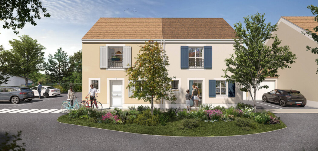 Programme immobilier neuf Domaine du prieuré - La Ferté-Alais à proximité du centre-bourg (91590) - Référence : 8674