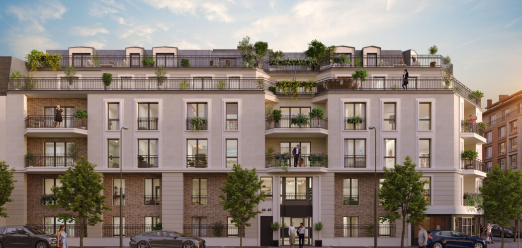 Programme immobilier neuf VILLA CASSINA - La Garenne-Colombes proche de la Mairie (92250) - Référence : 17046